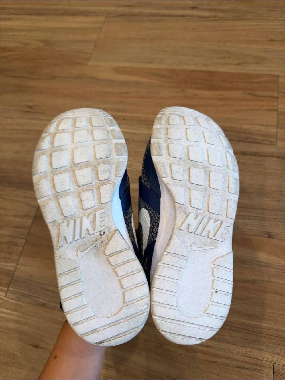 Nike Kids Blue and White Knit Sneakers